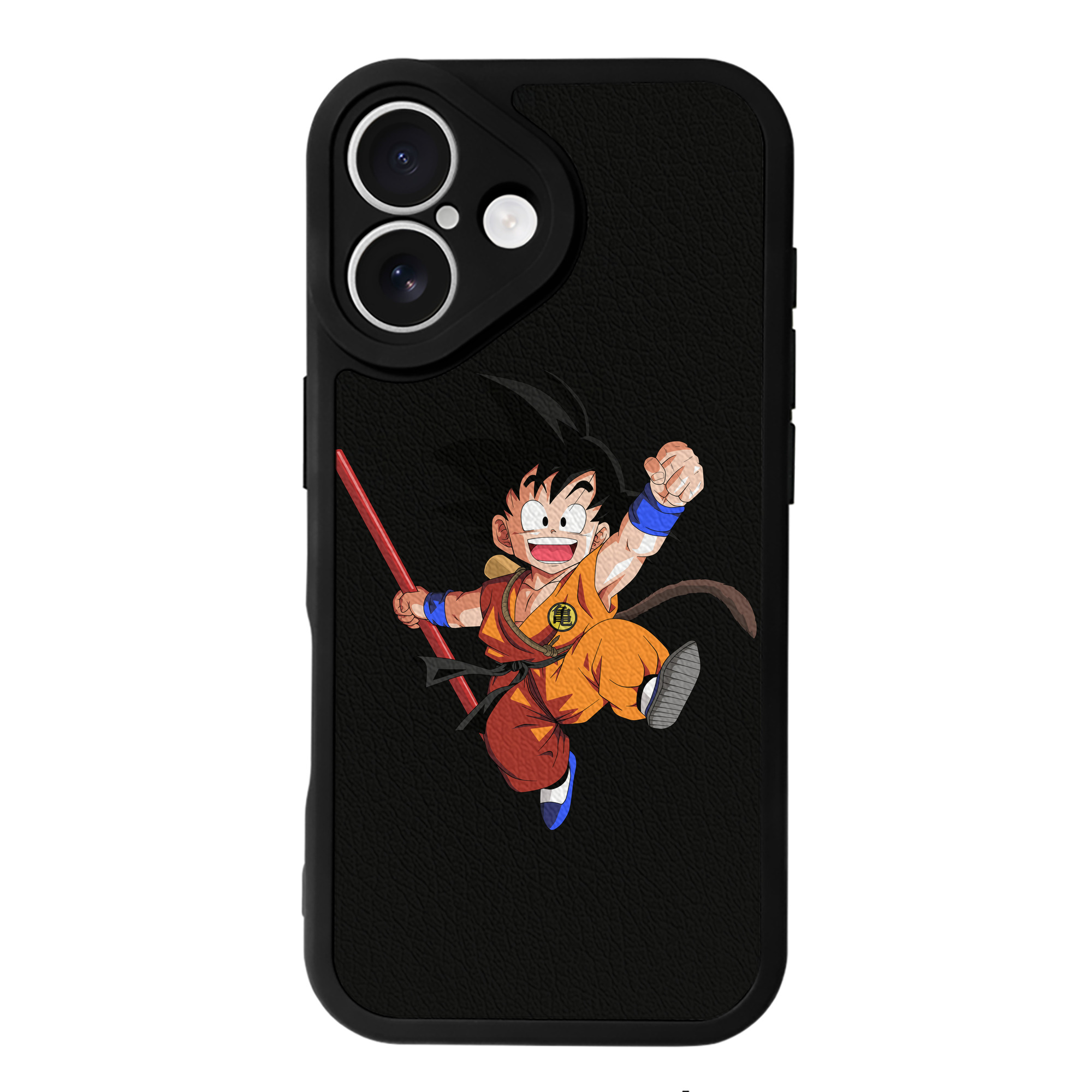 （画像用） ドラゴンボール 孫悟空（そん ごくう）Son Goku カカロット DRAGON BALL Kakarotto 【iPhone 16シリーズ対応】シリコンスマホケース（レザー調） 材質：シリコン